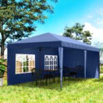 10' x 20' Pop Up Canopy Tent with 4 Sidewalls, Instant Gazebo with Carry Bag for Garden, Patio - Image 8