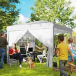 10 x 10 ft Pop Up Canopy Tent with Sidewalls, UPF50+ Outdoor Portable Instant Canopy Shelter with Carry Bag - Image 2