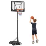 Portable Basketball Hoop System Stand with 33in Backboard, Height Adjustable 5FT-7FT Basketball Goal for Indoor Outdoor Use - Image 9
