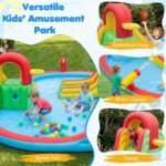 16 x 14 Ft Inflatable Water Slide Park with GFCI 550W Blower, Dual Slides, Climbing Walls and Splash Pool - Image 5