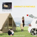 Inflatable Camping Tent with Hand Pump, 4 Season Blow Up Tent, Waterproof and Windproof with Mesh Windows and Doors - Image 8