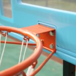 Poolside Basketball Hoop Stand, 36.5"-48.5" Height Adjustable Portable Hoop System w/ Clear Backboard & Fillable Base for Whole Family, Blue, Black, Red - Image 9