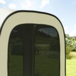 11 x 11ft Pop Up Screen Tent, UPF50+ Portable Camping Gazebo Screen House with Carry Bag, Beige - Image 8