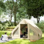 Inflatable Camping Tent with Hand Pump, 4 Season Blow Up Tent, Waterproof and Windproof with Mesh Windows and Doors - Image 2