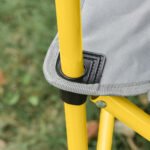 Loveseat Style Camping Chair, Oversized Folding Lawn Chair with Carry Bag & Cup Holders, for Outdoor, Green & Gray - Image 8