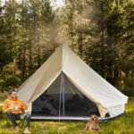 10-Person Large Waterproof Yurt Camping Tent, Perfect for Family Camping, Beige - Image 8