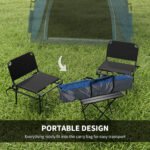 3 Person Pop Up Camping Tent Quick Setup Automatic Hydraulic Family Travel Tent w/ Windows Doors Carry Bag, Blue - Image 6