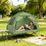 Camping Tent Cot, Single Person Folding Cot Combo, Off-Ground Tent, Covered Outdoor Bed with Carry Bag for Hiking, Camping - Image 8