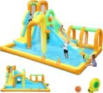 10-in-1 Inflatable Water Slide Bounce House with Blower, Tunnel, Water Cannon, Basketball Hoop and Splash Pool - Image 2
